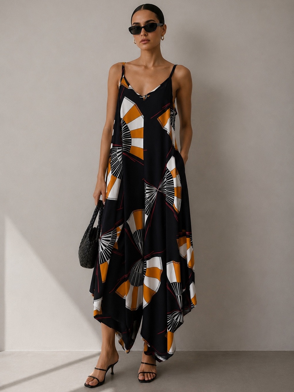MSK geometric print jumpsuit